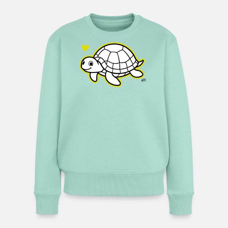Max_the_turtle - Pull Premium bio Femme - menthe 