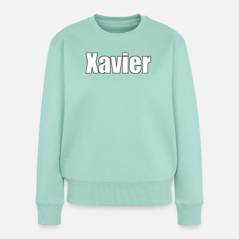 Xavier - Frauen Premium Bio Pullover - Mint 