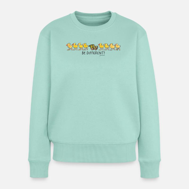 Janosch Tigerente Be Different - Frauen Premium Bio Pullover - Mint