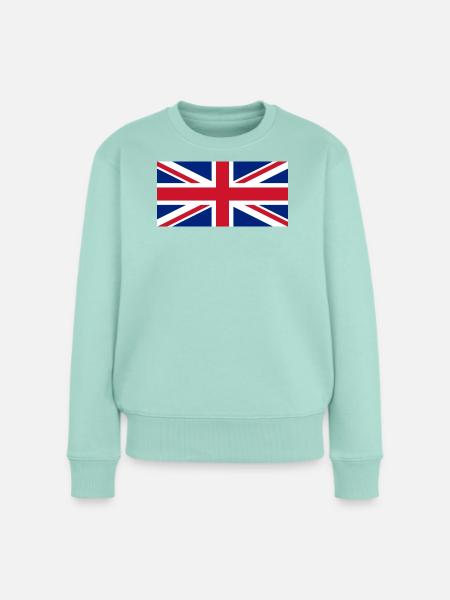 England Flagge - Frauen Premium Bio Pullover - Mint