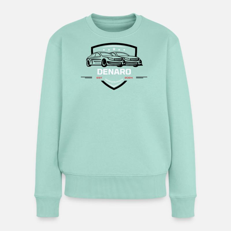 DENARO Performance Emblem 2024 - Frauen Premium Bio Pullover - Mint 
