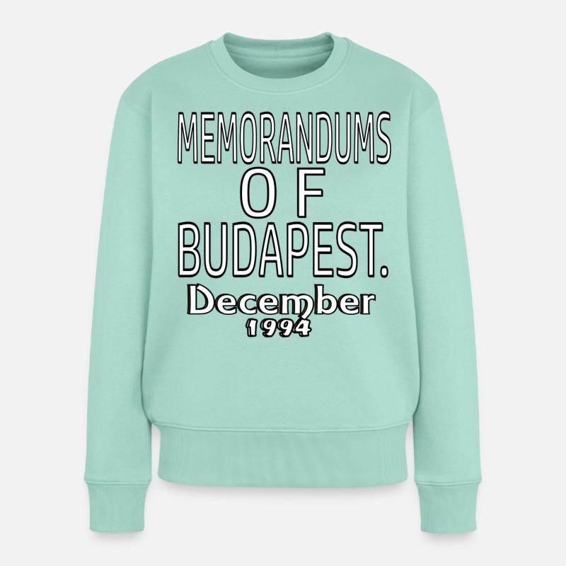 Mémorandums de Budapest - Pull Premium bio Femme - menthe 