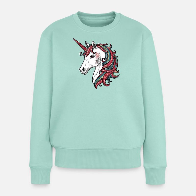 Licorne - Pull Premium bio Femme - menthe 