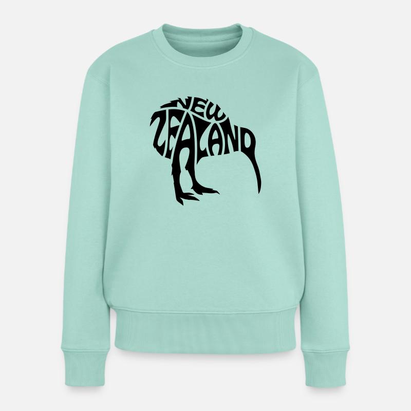 Kiwi Vogel Neuseeland - Frauen Premium Bio Pullover - Mint 