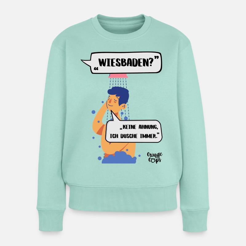 Wiesbaden? - Frauen Premium Bio Pullover - Mint 