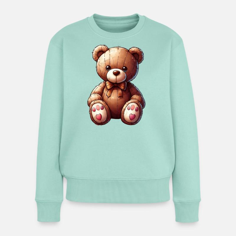 Orso Orsacchiotto Teddybär - Frauen Premium Bio Pullover - Mint 