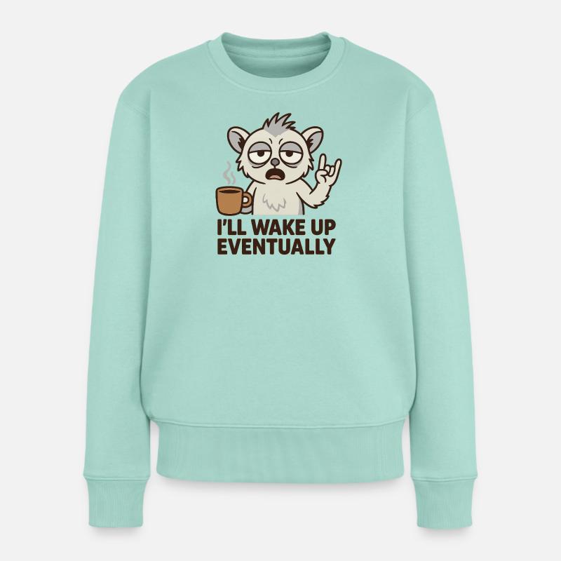 Morgenkaffee - Frauen Premium Bio Pullover - Mint 