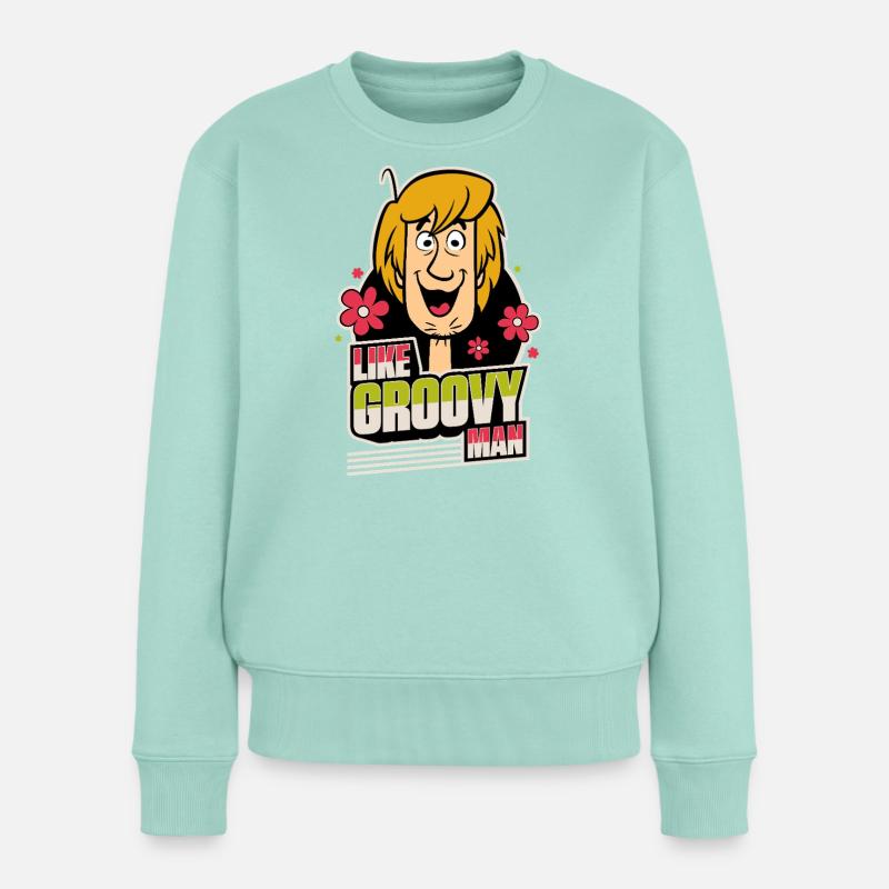 Scooby-Doo Shaggy Rogers & Slogan Trop Cool Mec - Pull Premium bio Femme - menthe 