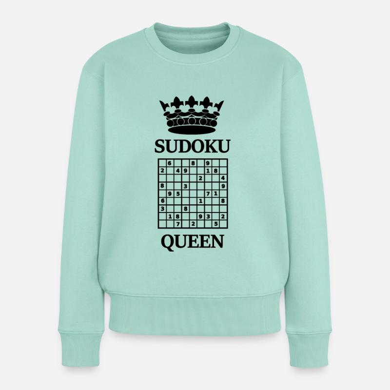 Sudoku - Pull Premium bio Femme - menthe