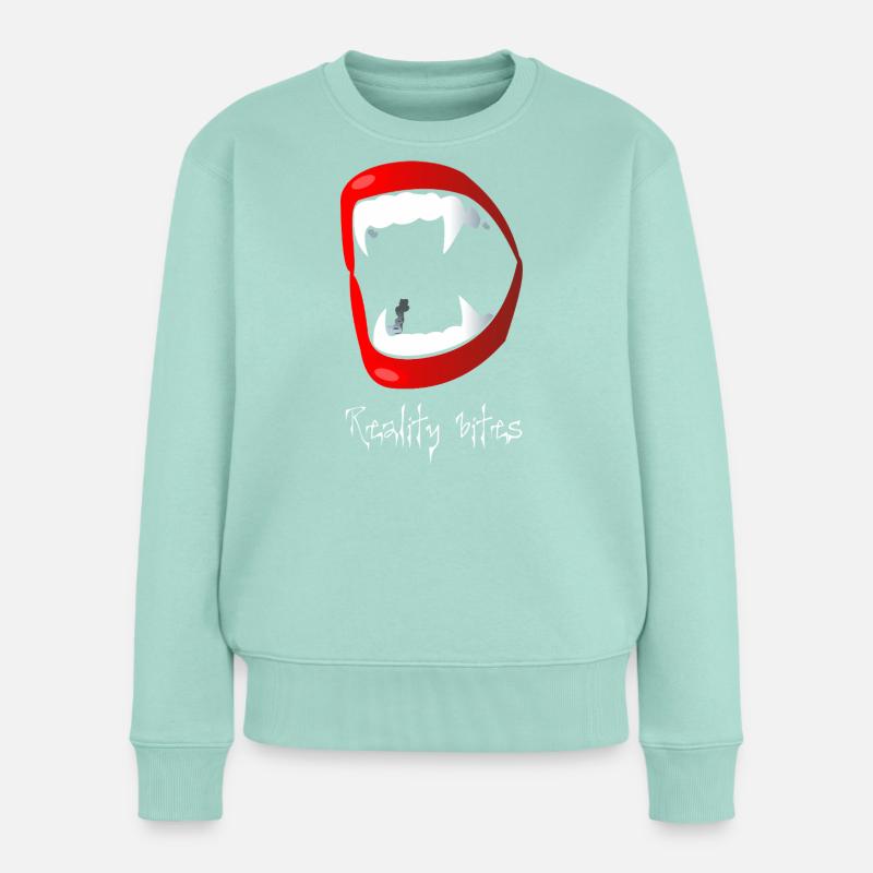 Vampir - Frauen Premium Bio Pullover - Mint 