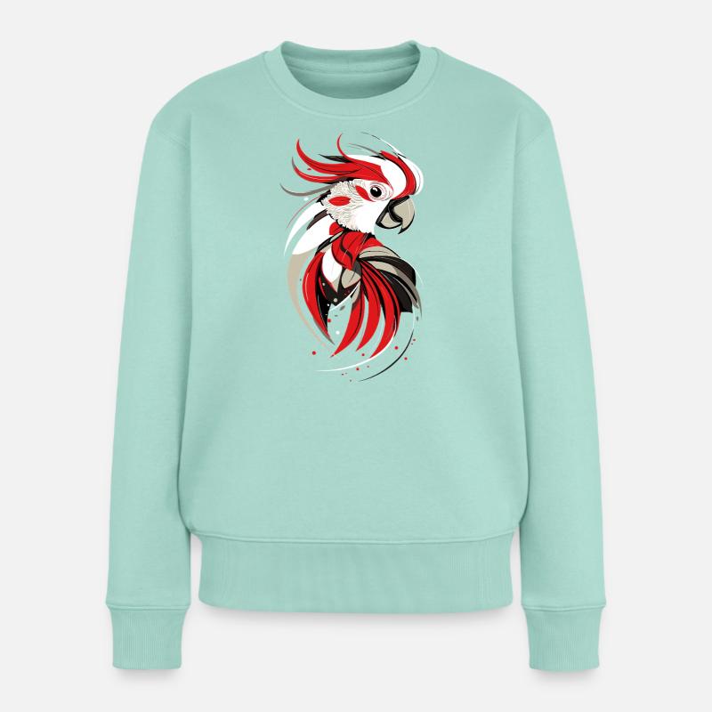Perroquet Ara Perruche Cacatoès Amoureux des perroquets - Pull Premium bio Femme - menthe