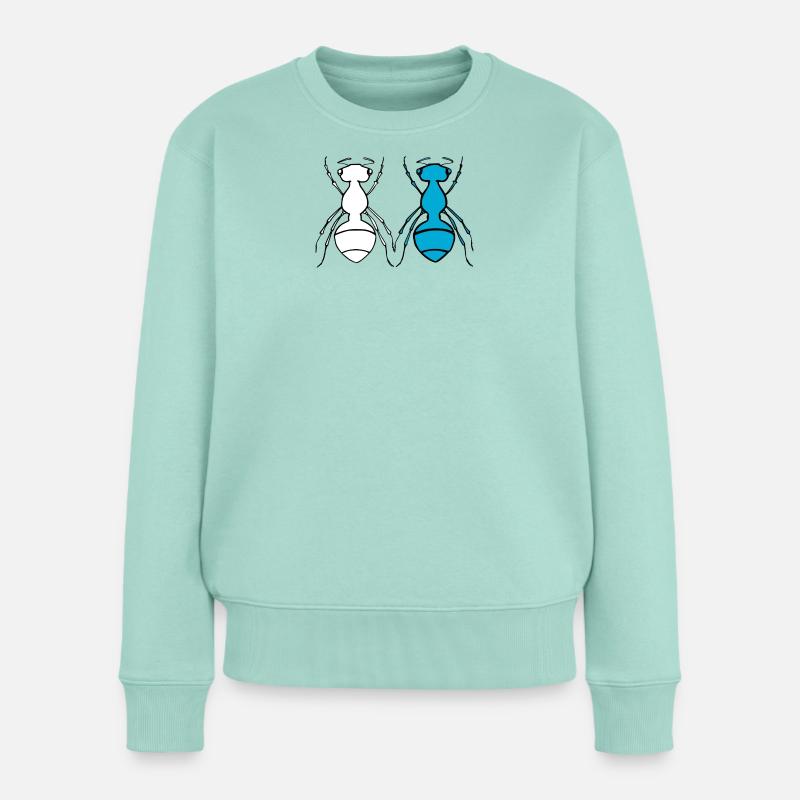 Ant Duo - Frauen Premium Bio Pullover - Mint 