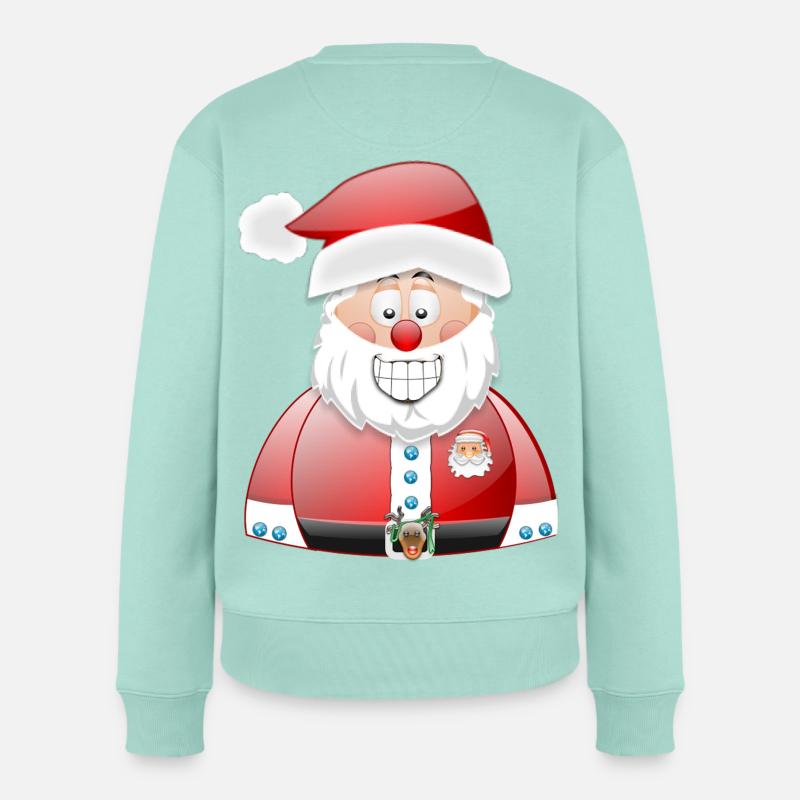 WeihnachtsmannWeihnachtsmann - Frauen Premium Bio Pullover - Mint 