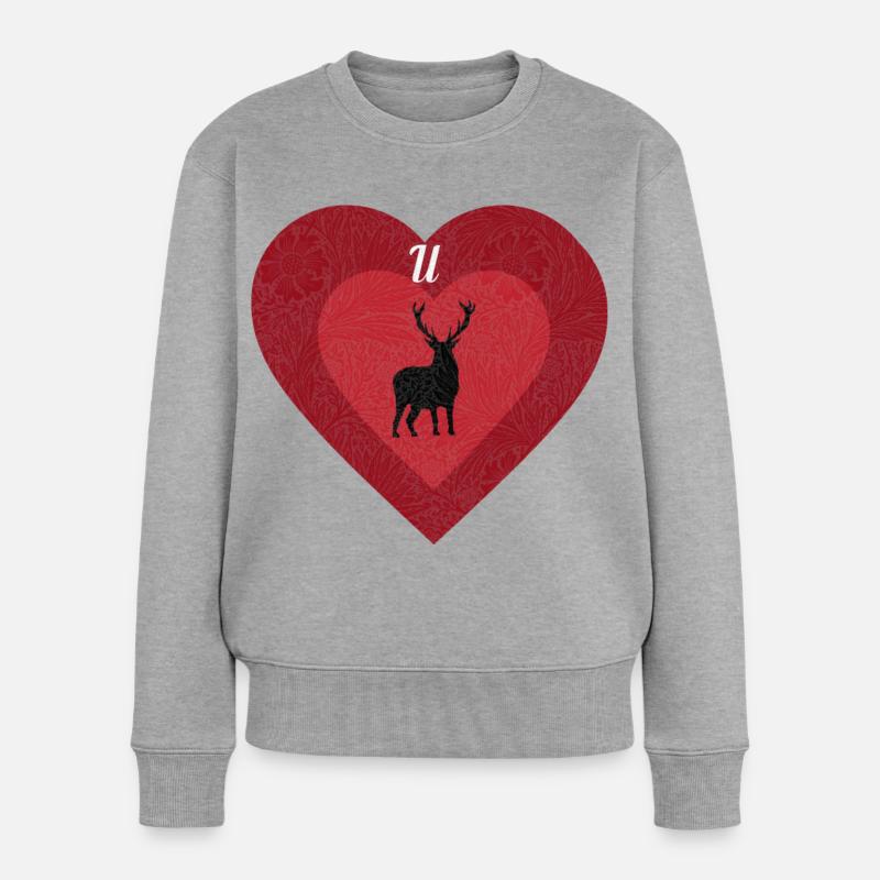 Je t’aime cher - Pull Premium bio Femme - gris chiné