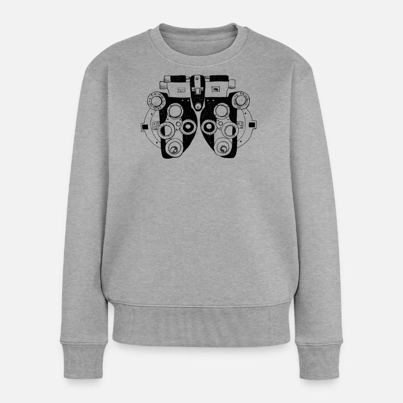 Phoropter - Pull Premium bio Femme - gris chiné