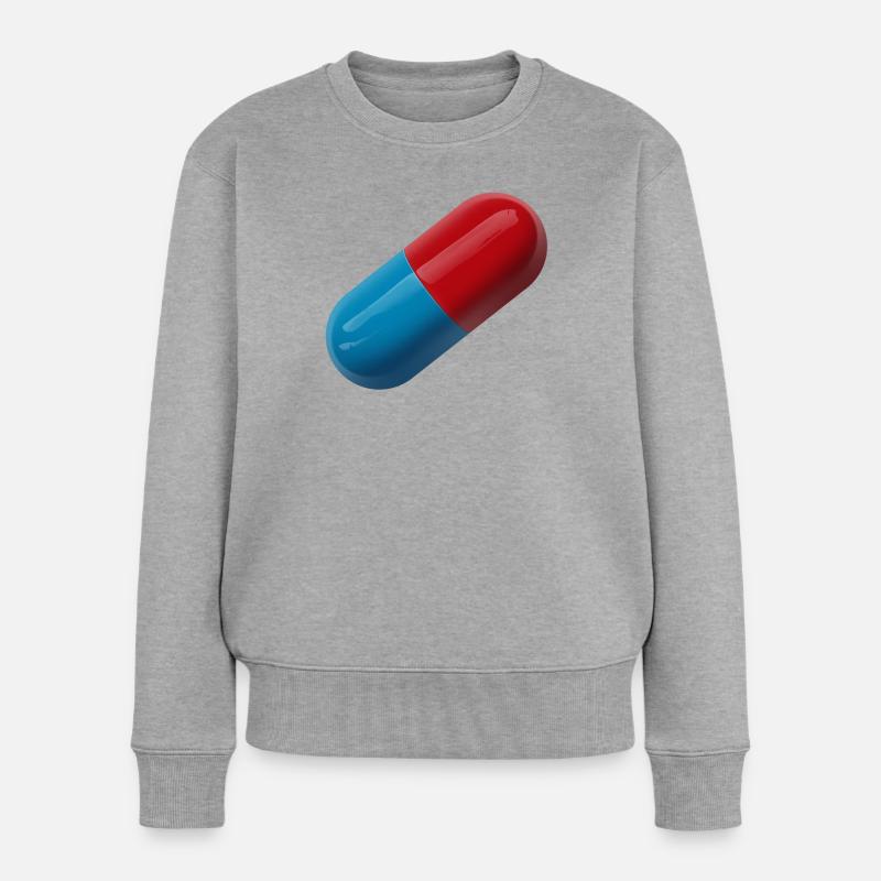 Design Pilule Tendance - Pull Premium bio Femme - gris chiné