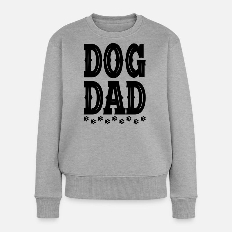 Père Chien - Pull Premium bio Femme - gris chiné