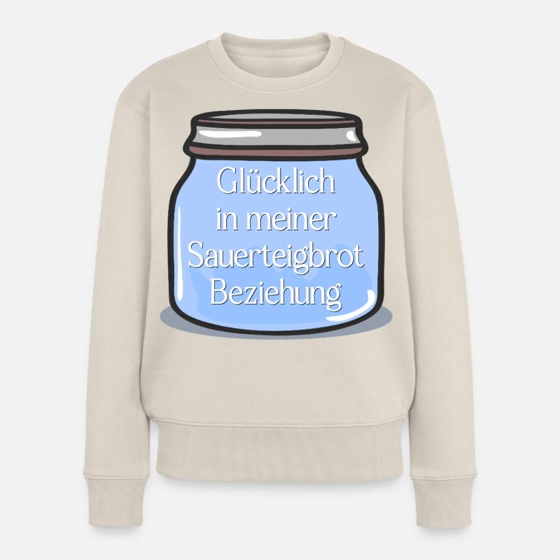 SAUERTEIG BROT BACKEN BEZIEHUNG Frauen Premium Bio Pullover