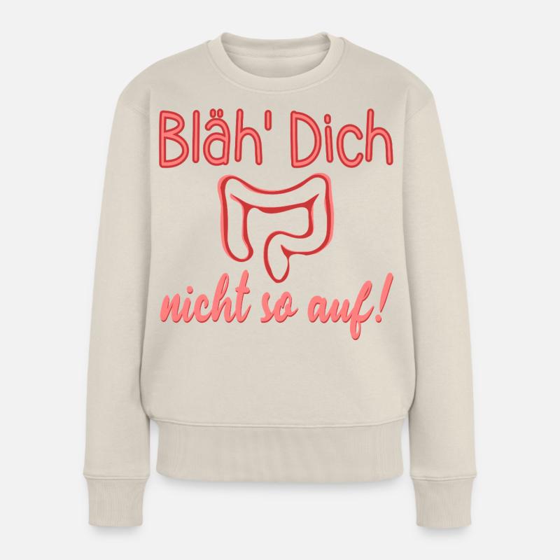 AUFGEBLÄHT - DARM REIZDARM Frauen Premium Bio Pullover