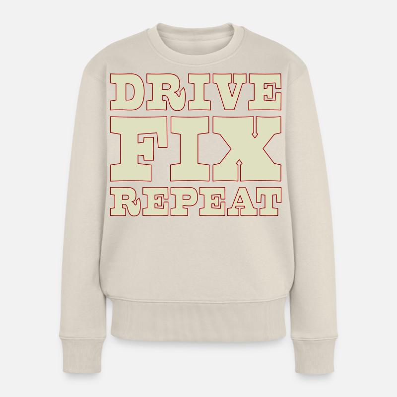 45b_solid_Drive_Fix_Repeat - Pull Premium bio Femme - beige