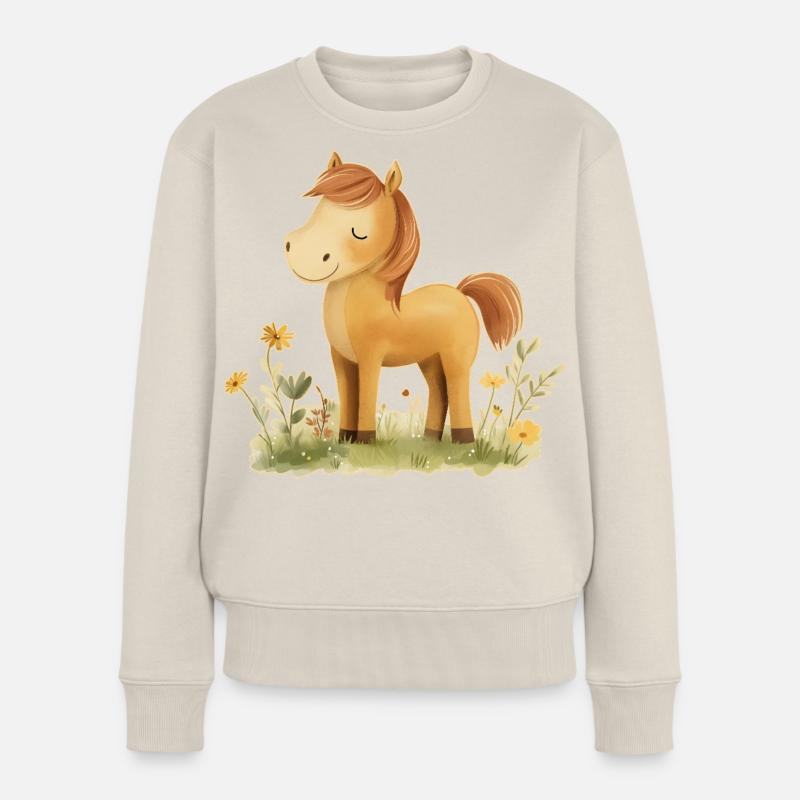 Fleurs de cheval Pull Premium bio Femme