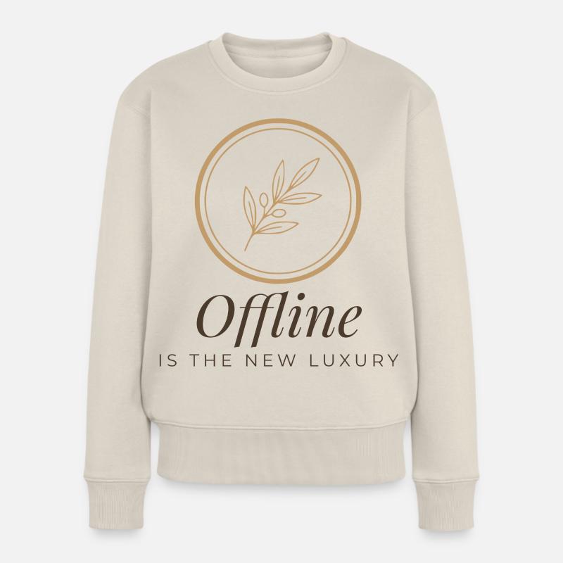 Offline ist das neue Luxus-T-Shirt Frauen Premium Bio Pullover
