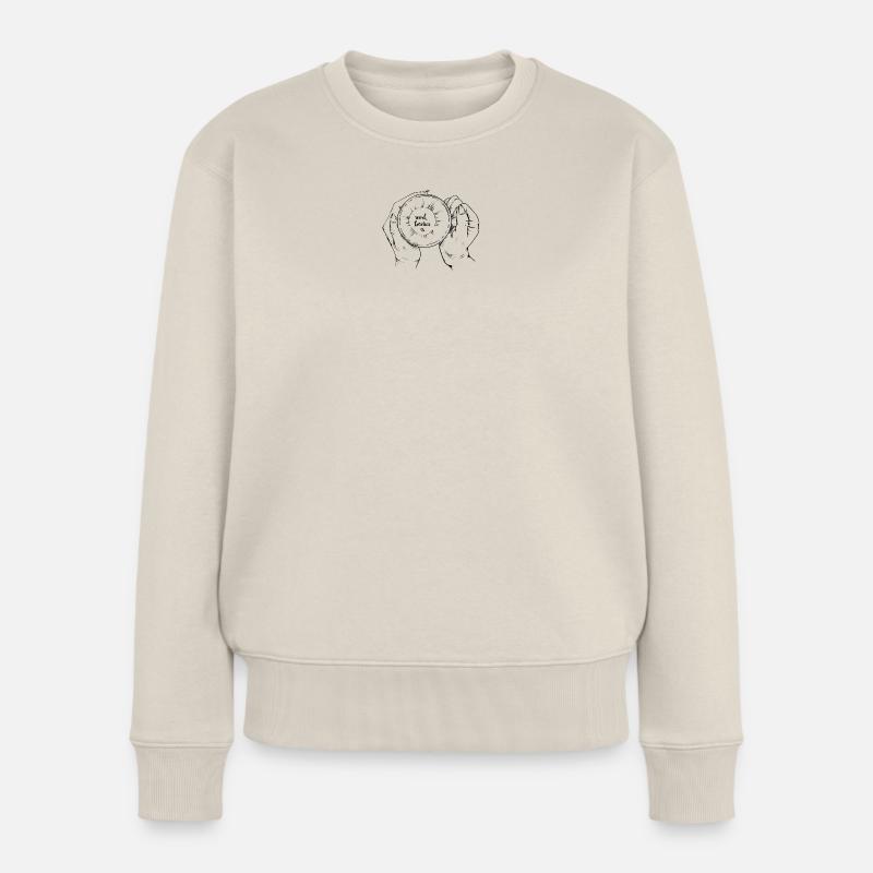 Work besties - Frauen Premium Bio Pullover - Beige