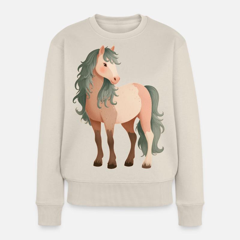 Cheval Poney Mignon Pull Premium bio Femme