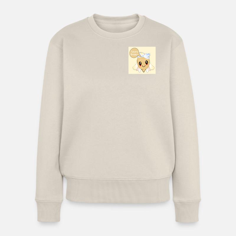 Kawaii Future Bride Kichererbse - Frauen Premium Bio Pullover - Beige