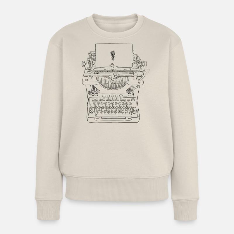 Typewriter Love Women's Premium Organic Jumper