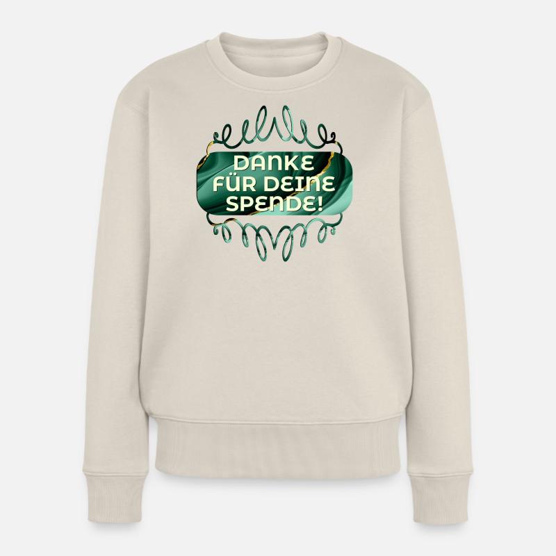 DANKE SPENDE Frauen Premium Bio Pullover