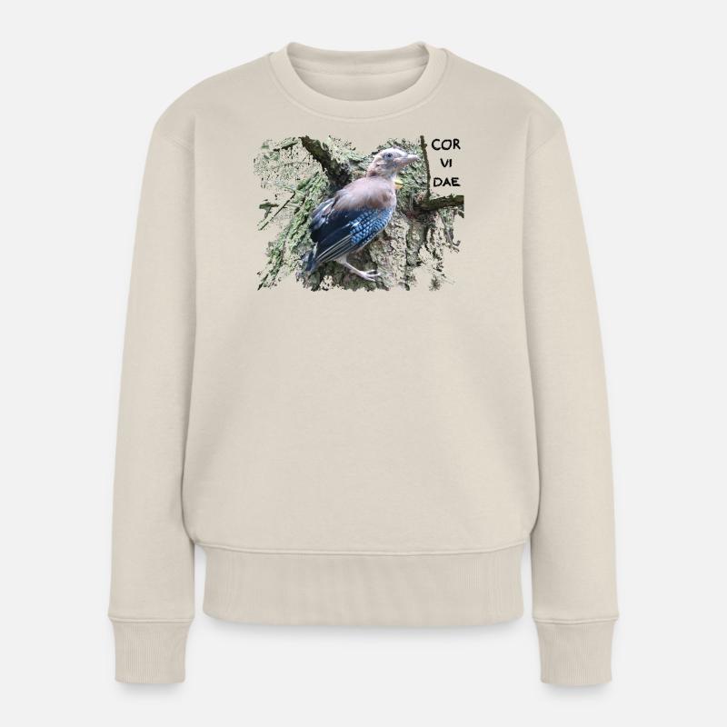 Eichelhäher Corvidae Frauen Premium Bio Pullover