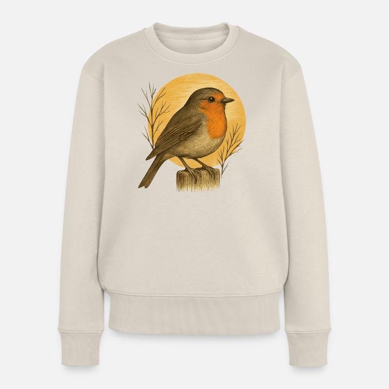 Robins - Garden Birds Women's Premium Organic Jumper