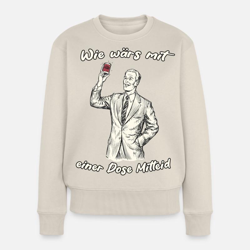 Retro Werbespruch Illustration Frauen Premium Bio Pullover