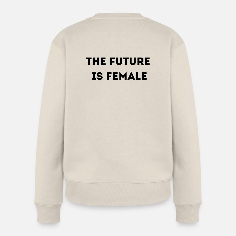 Female future - Frauen Premium Bio Pullover - Beige