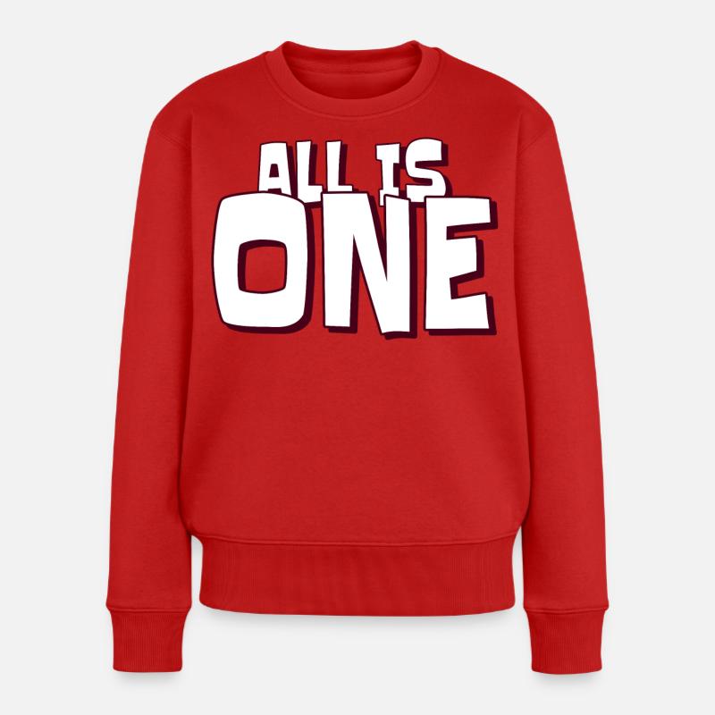 Weisheit Wohlbefinden - Frauen Premium Bio Pullover - Rot