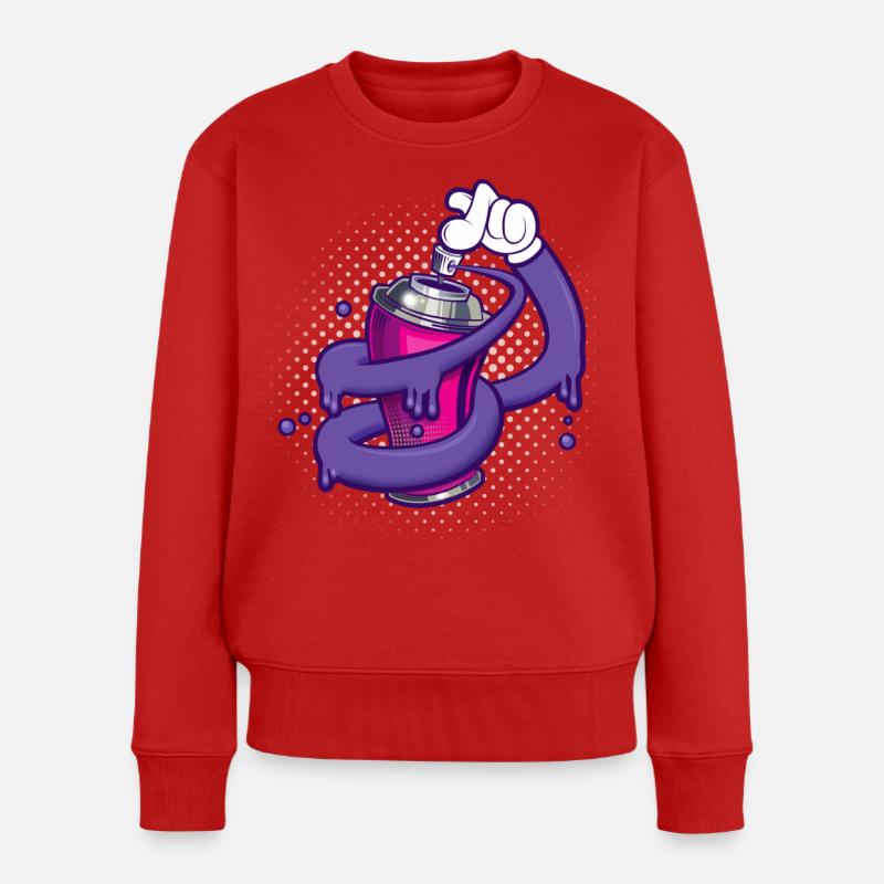 Express myself - Pull Premium bio Femme - rouge