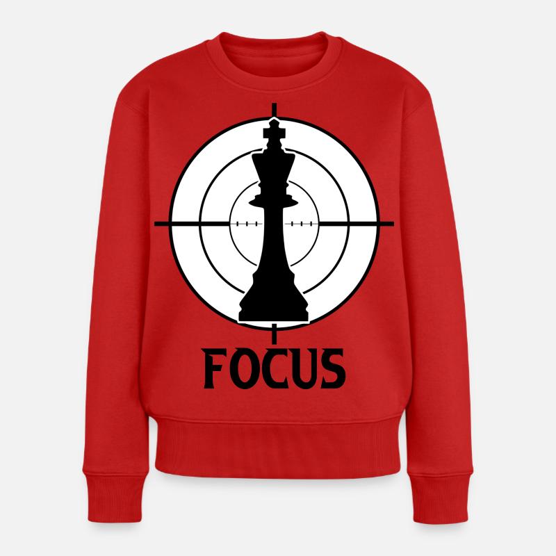 Schach - Frauen Premium Bio Pullover - Rot