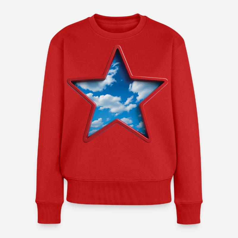 RÊVEOLUTION - Bellegique - Pull Premium bio Femme - rouge