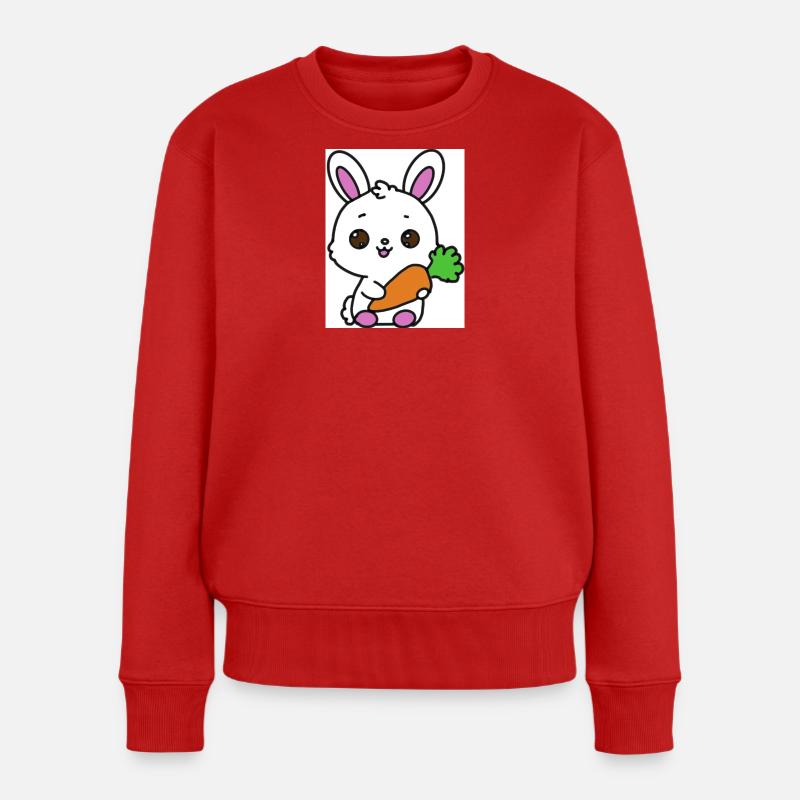 Lapin kawaï - Pull Premium bio Femme - rouge