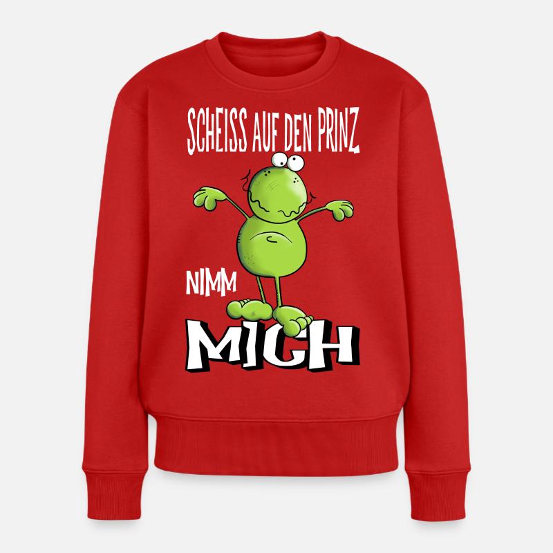 Nimm mich - Frauen Premium Bio Pullover - Rot