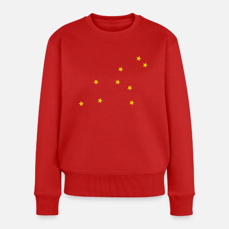 Sternzeichen Löwe - Frauen Premium Bio Pullover - Rot