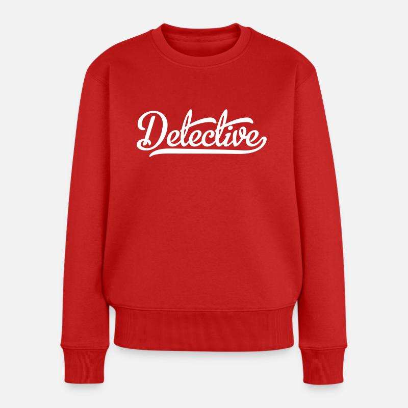 Détective - Pull Premium bio Femme - rouge