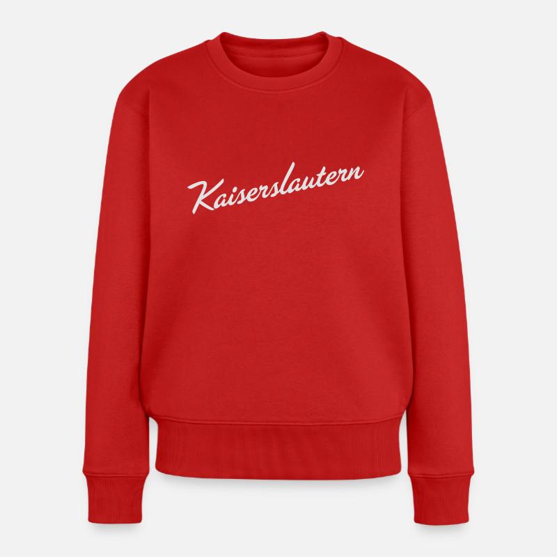 Kaiserslautern - Frauen Premium Bio Pullover - Rot