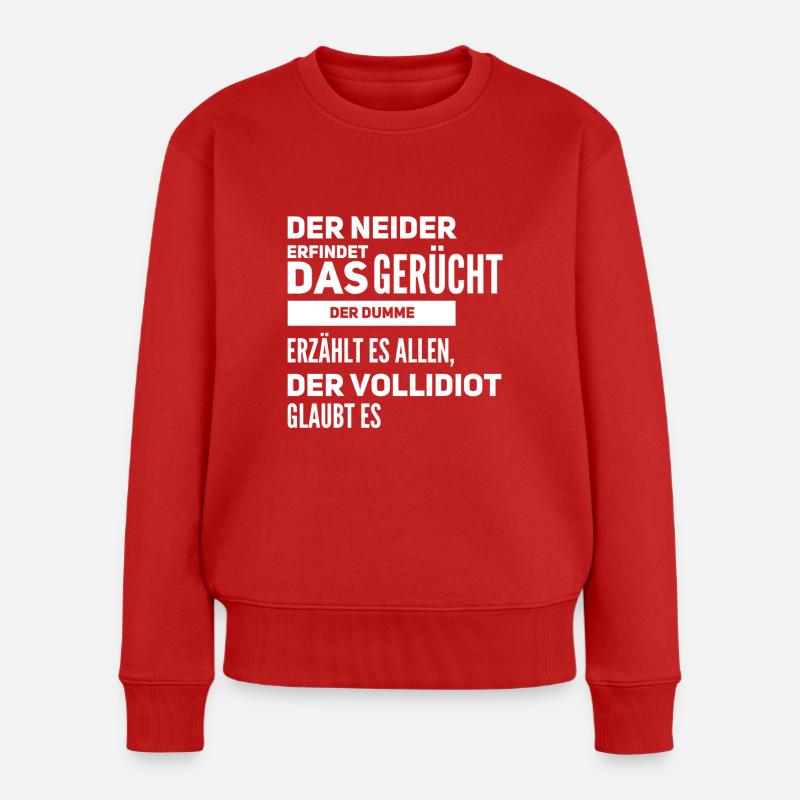 Gelaber - Frauen Premium Bio Pullover - Rot