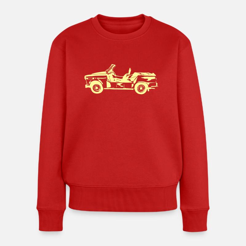  Kübel Tramp - Frauen Premium Bio Pullover - Rot