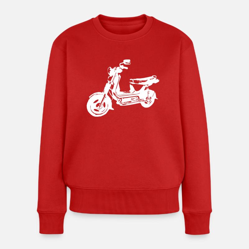 Simson SR50 - Frauen Premium Bio Pullover - Rot