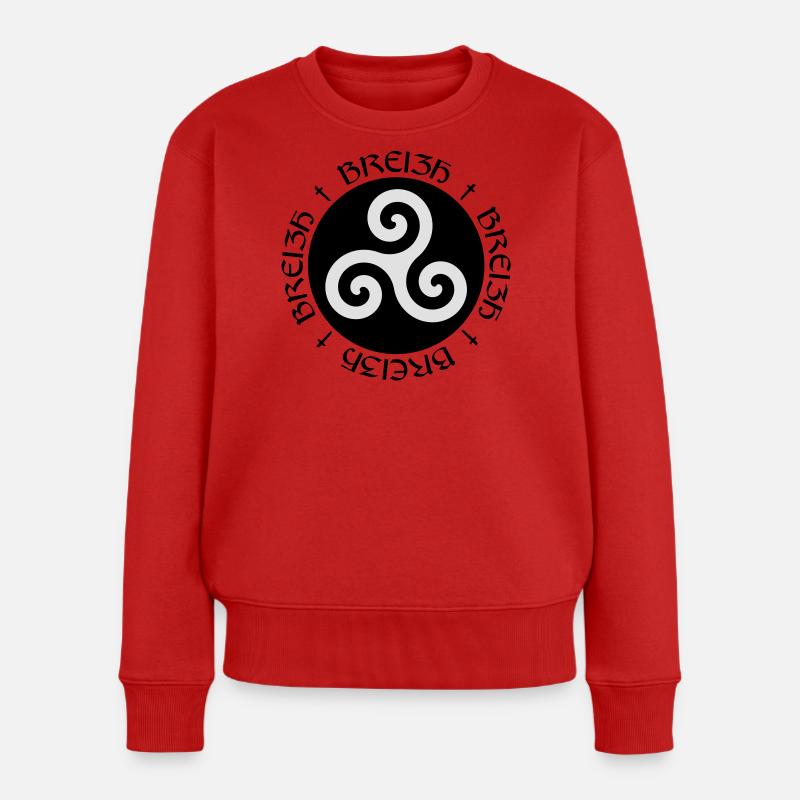 Bretagne ! - Frauen Premium Bio Pullover - Rot