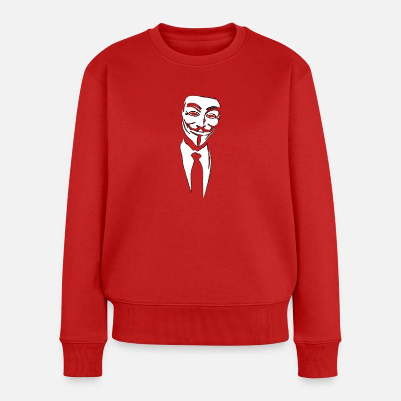 Anonymous - Pull Premium bio Femme - rouge