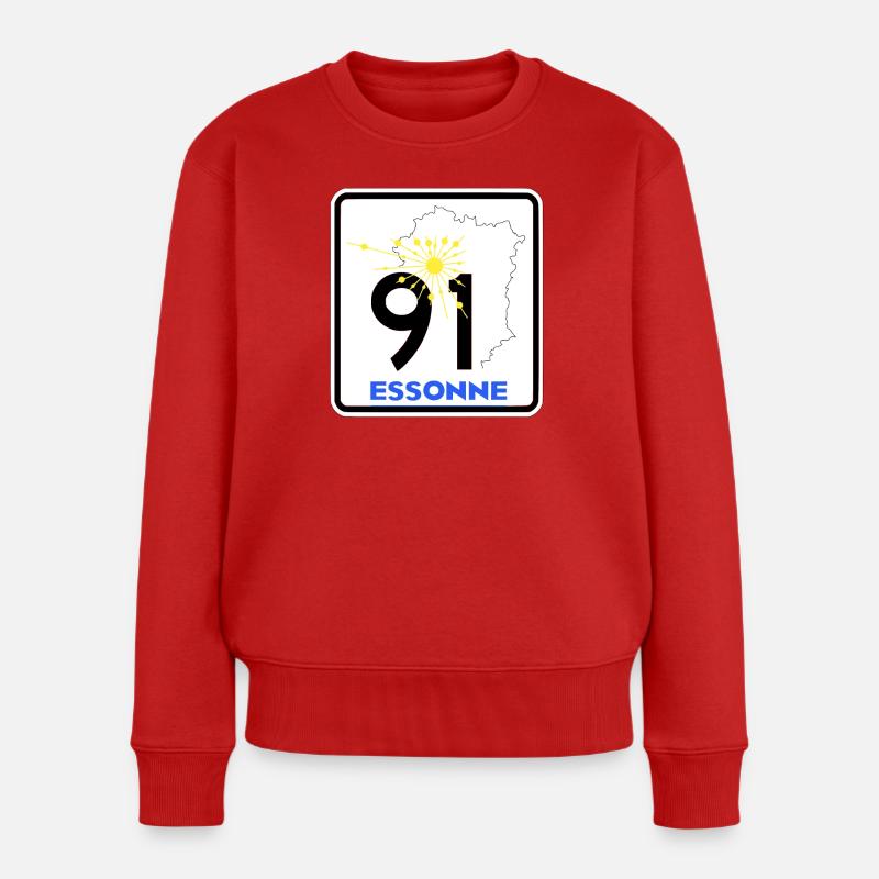 Essonne 91 - Pull Premium bio Femme - rouge